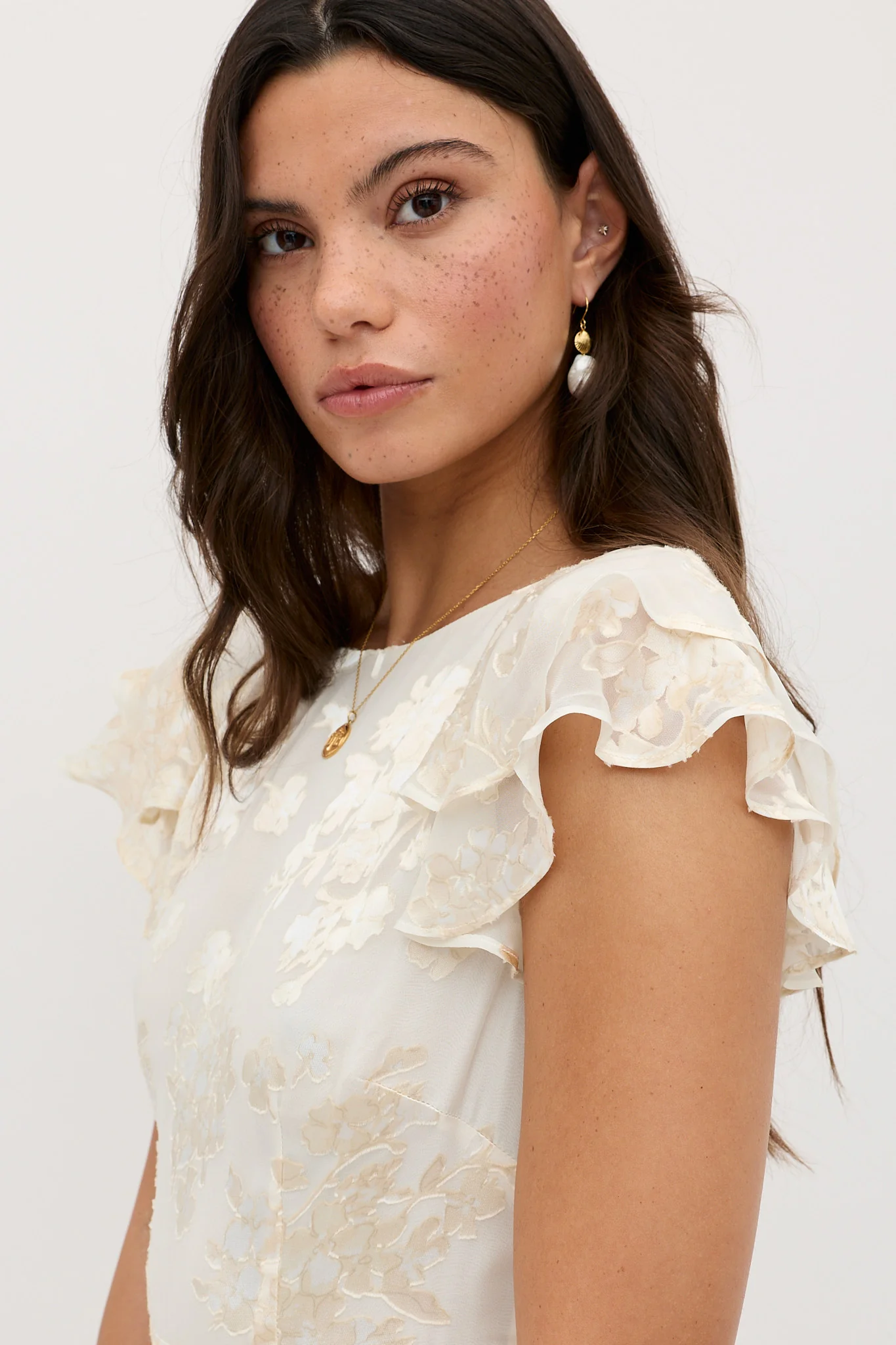 Ordinia  -  Bouquet Devore Cream - Image 6