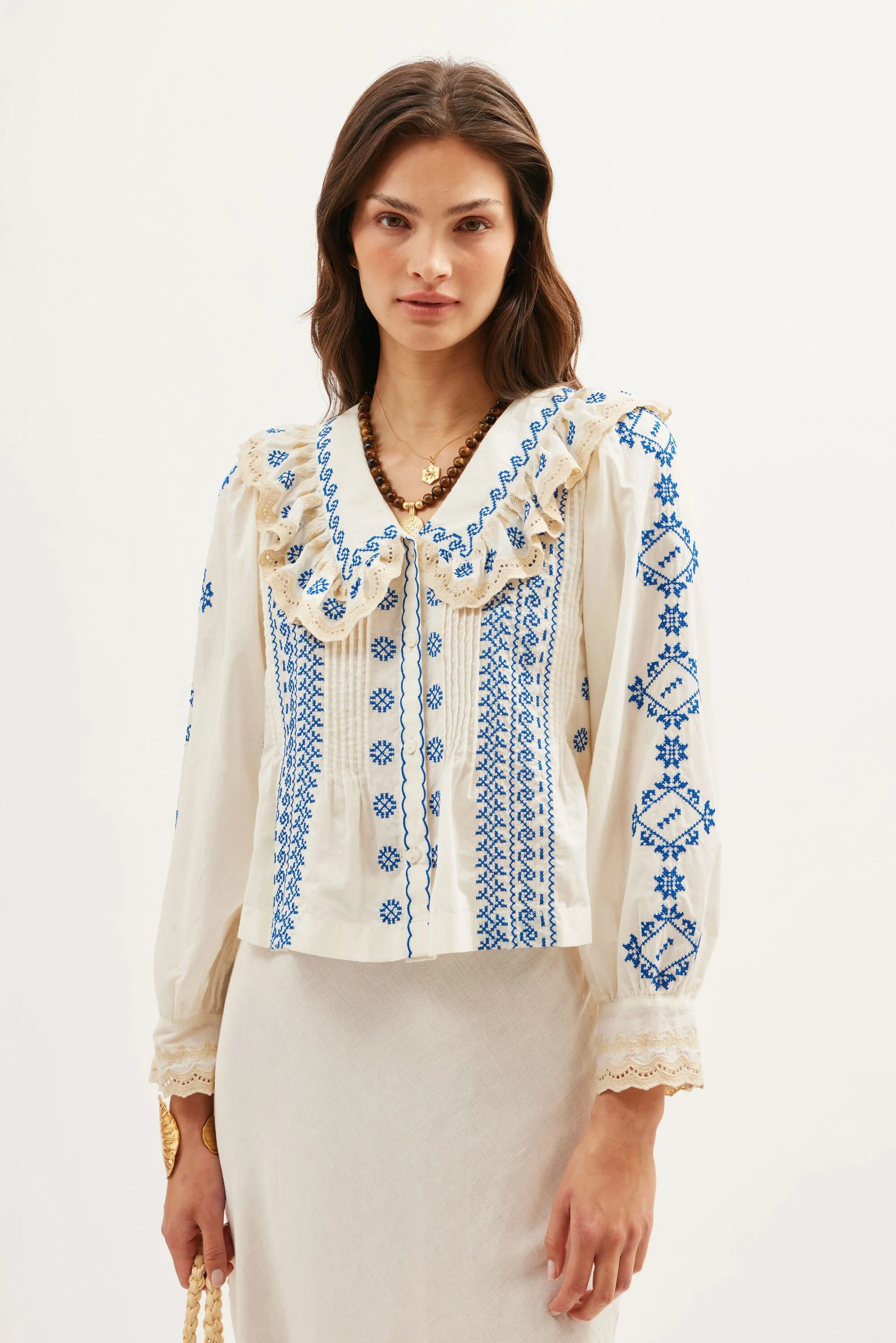 Percy - Mila Embroidery Cream