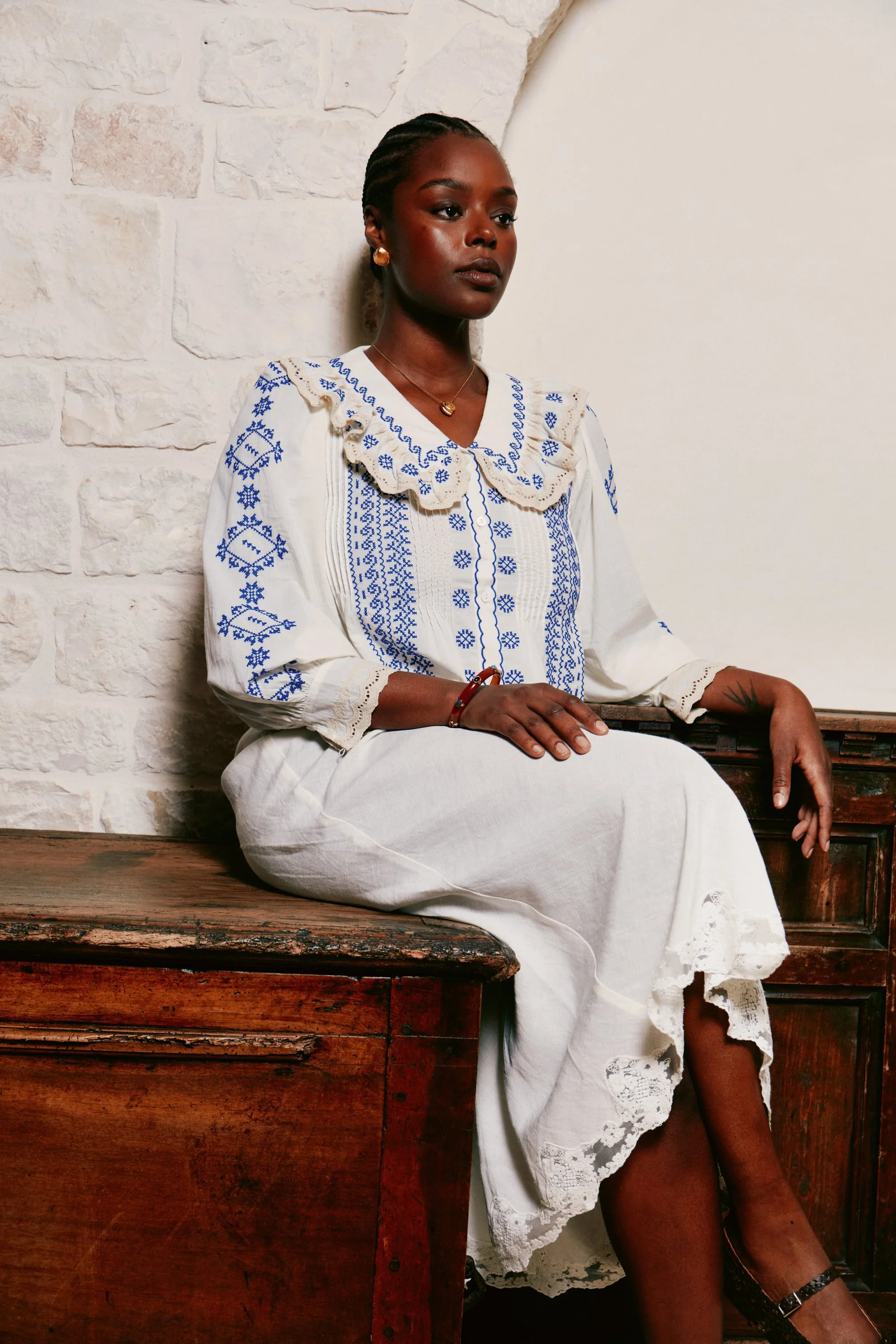 Percy - Mila Embroidery Cream - Image 6