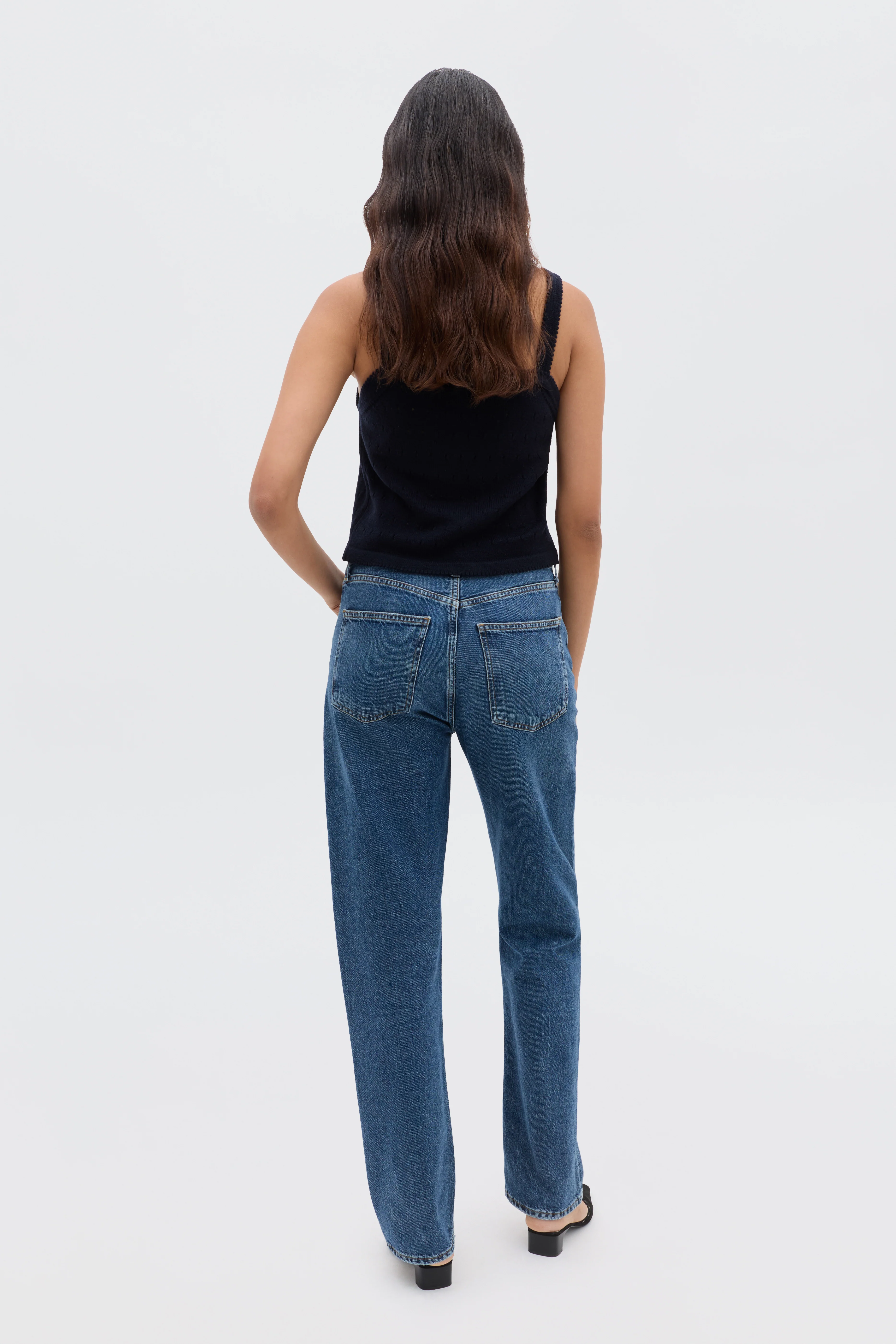 Perla - Floret Embroidery Deep Navy - Image 5