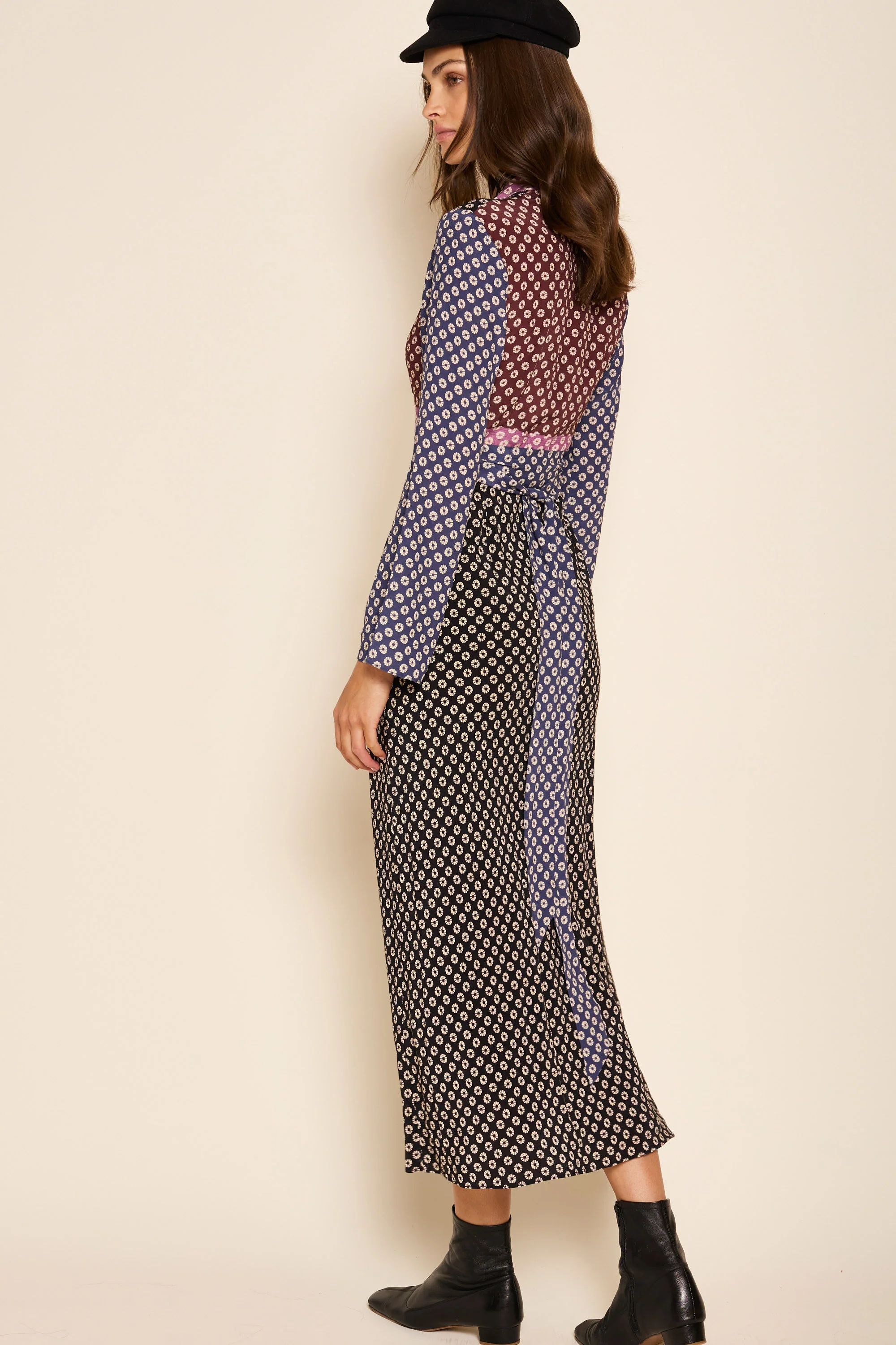 Priscilla - Shibori Burgundy Mix - Image 5
