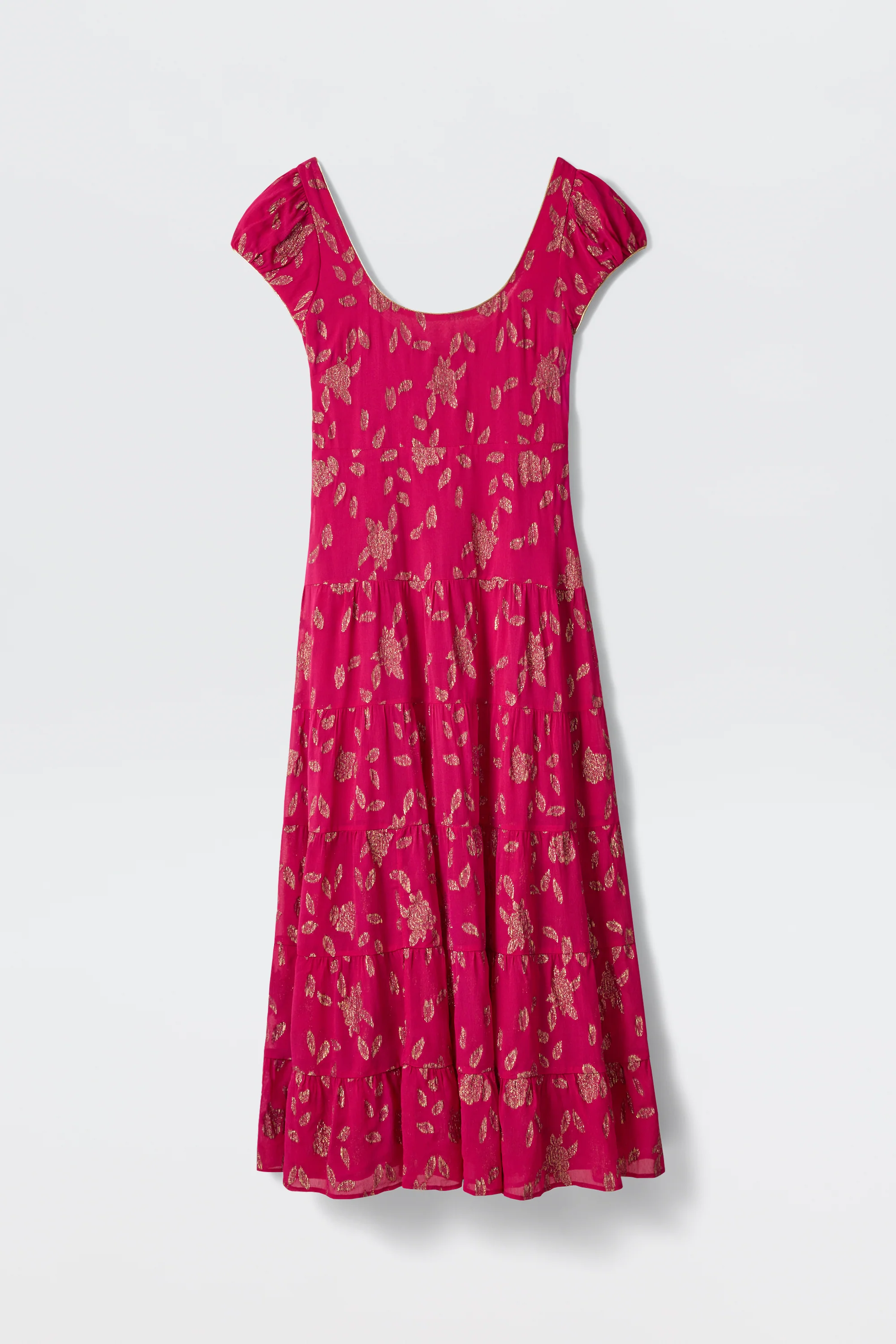 Remi - Floral Spark Jacquard Magenta Pink - Image 8
