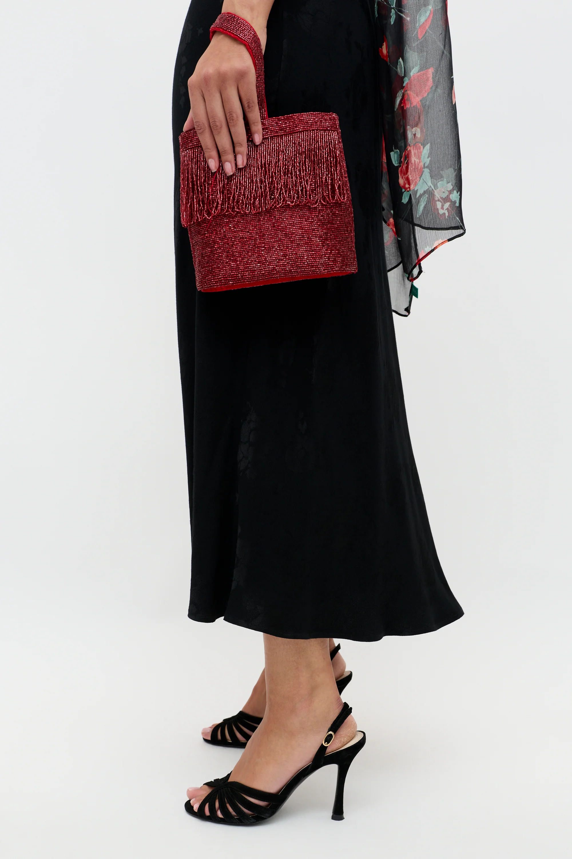 Sandrine - Black Poppy Jacquard - Image 4