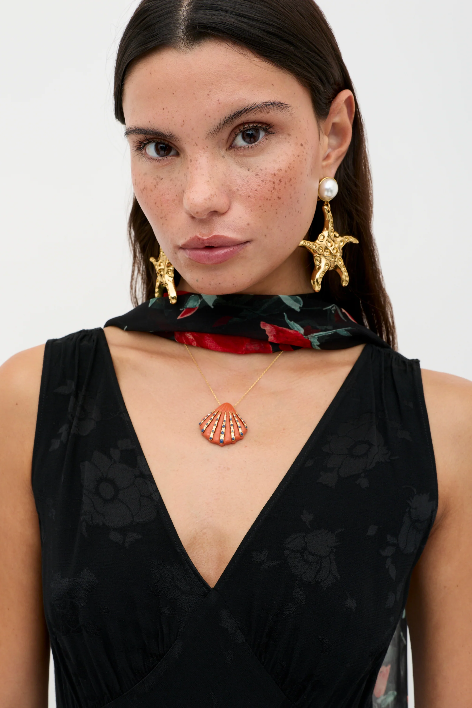 Sandrine - Black Poppy Jacquard - Image 5