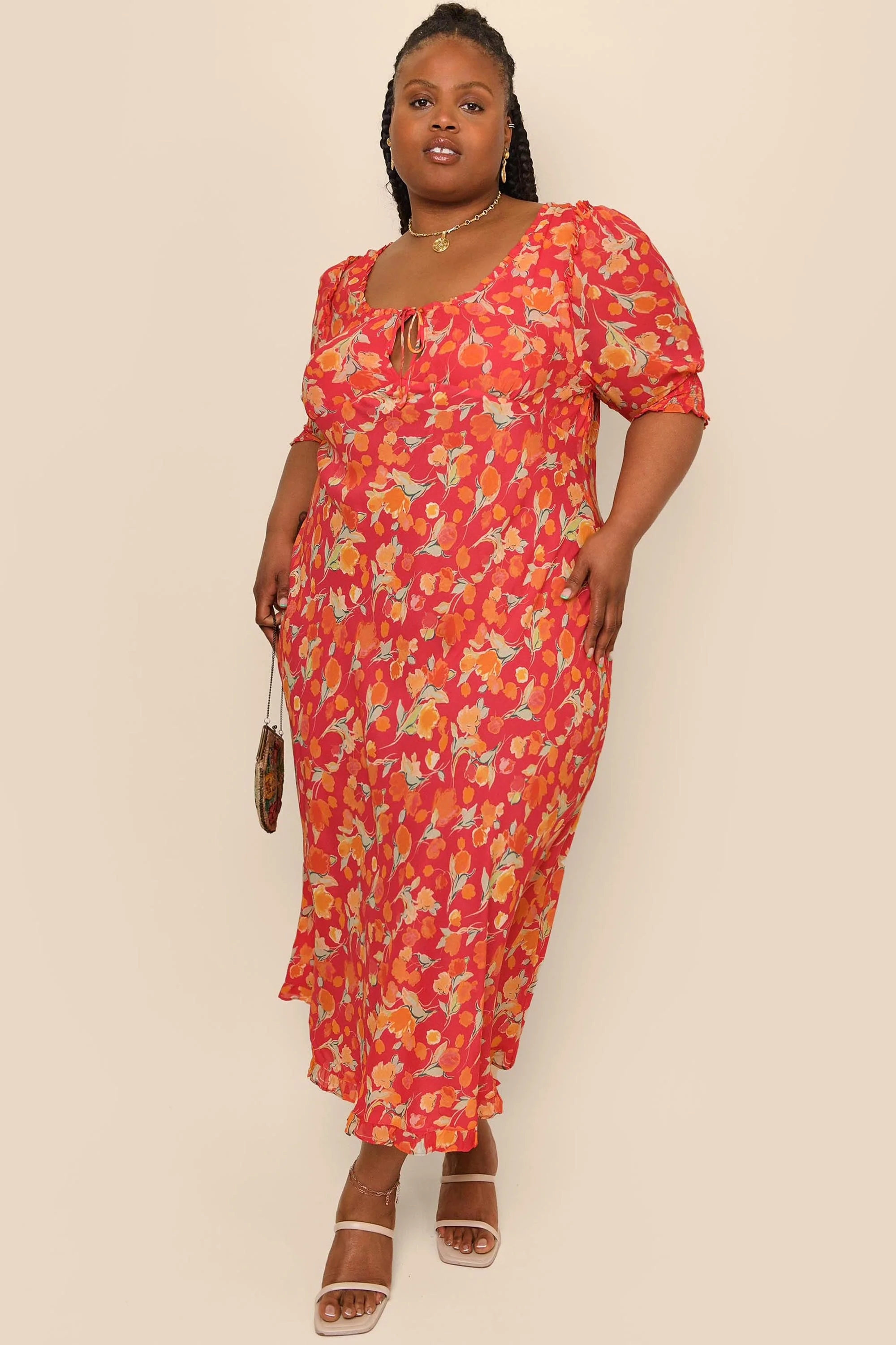 sathya - fontainhas floral coral - Image 5