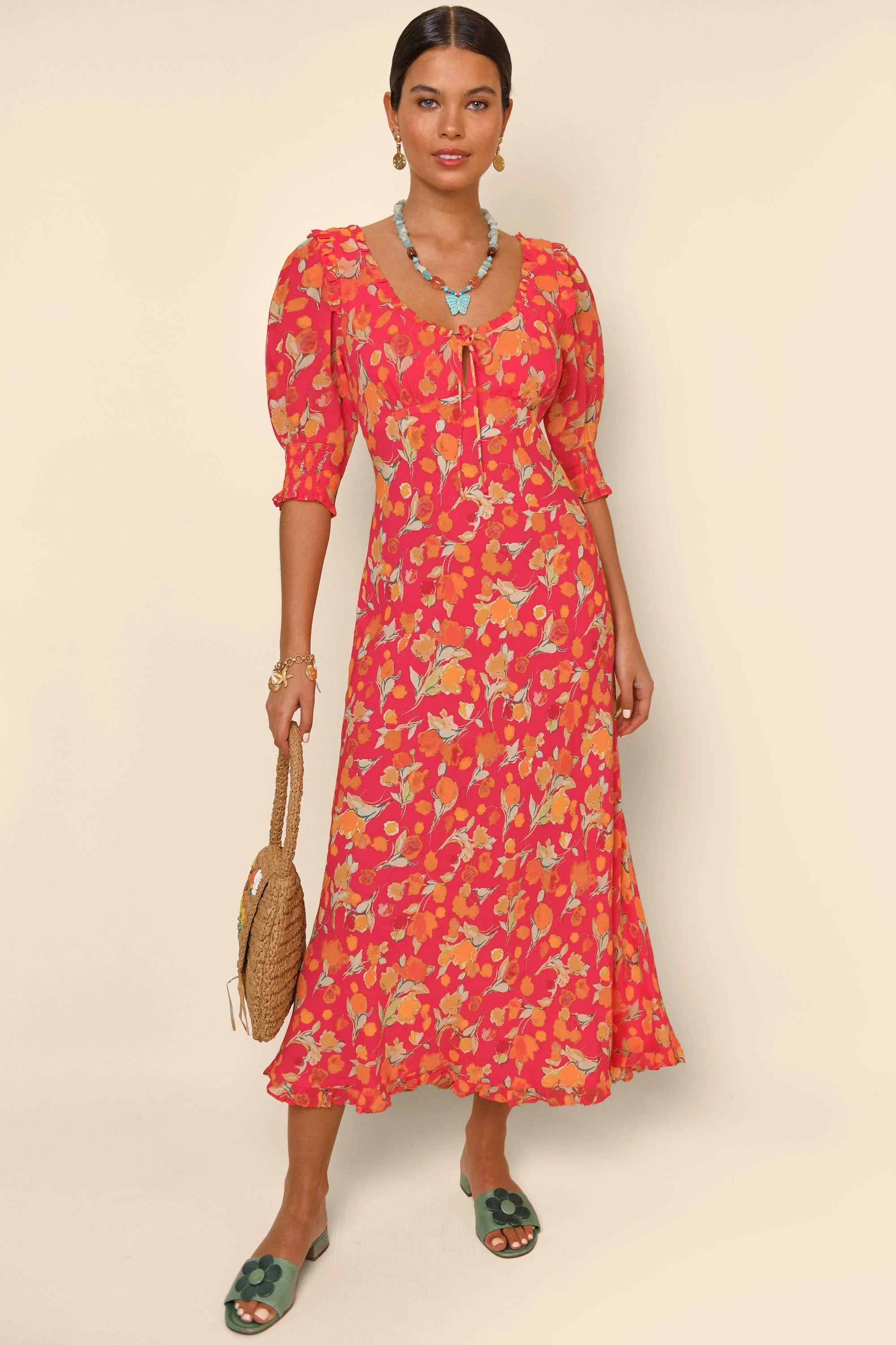 sathya - fontainhas floral coral - Image 6