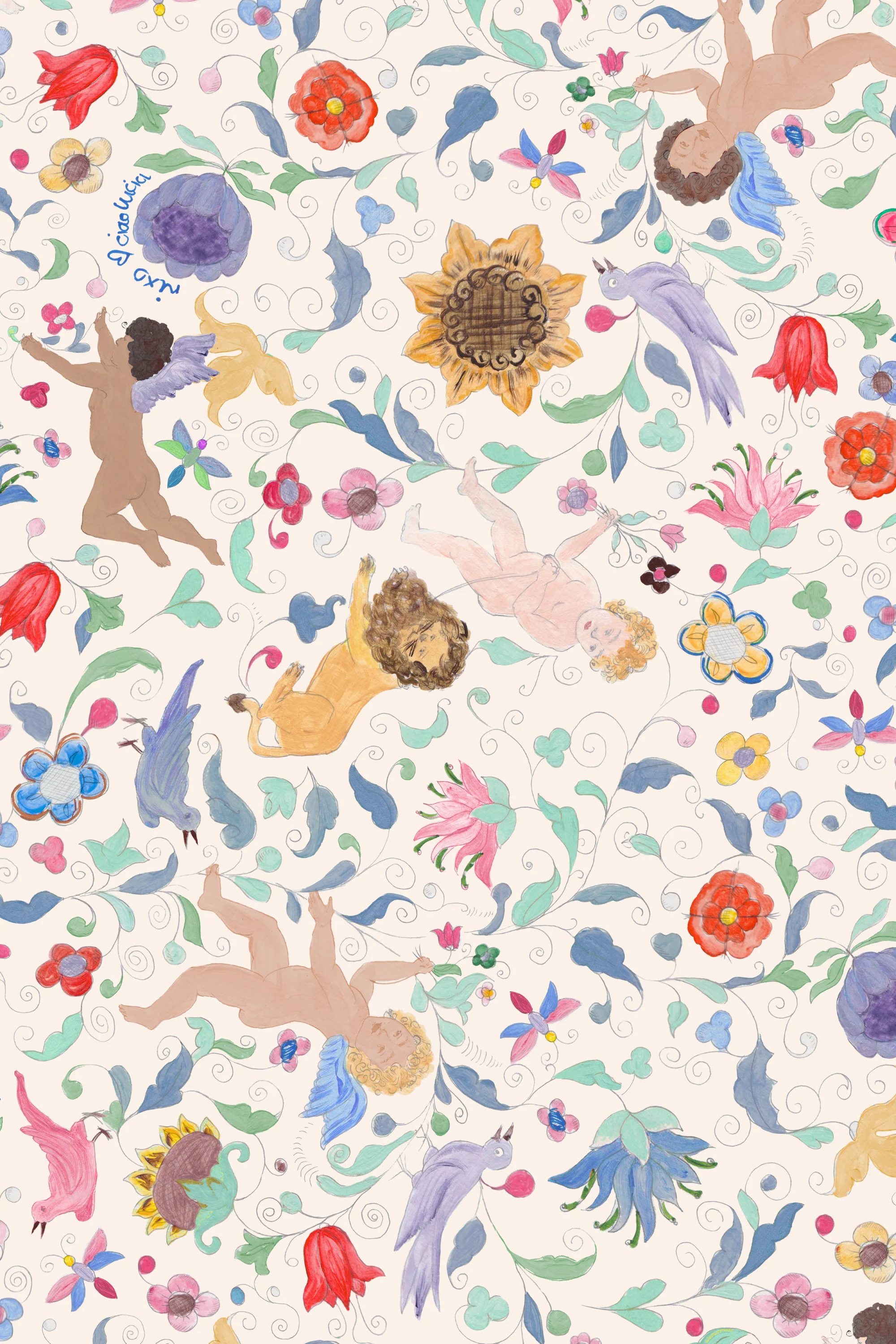 Seraphina - Angel Floral Cream - Image 6
