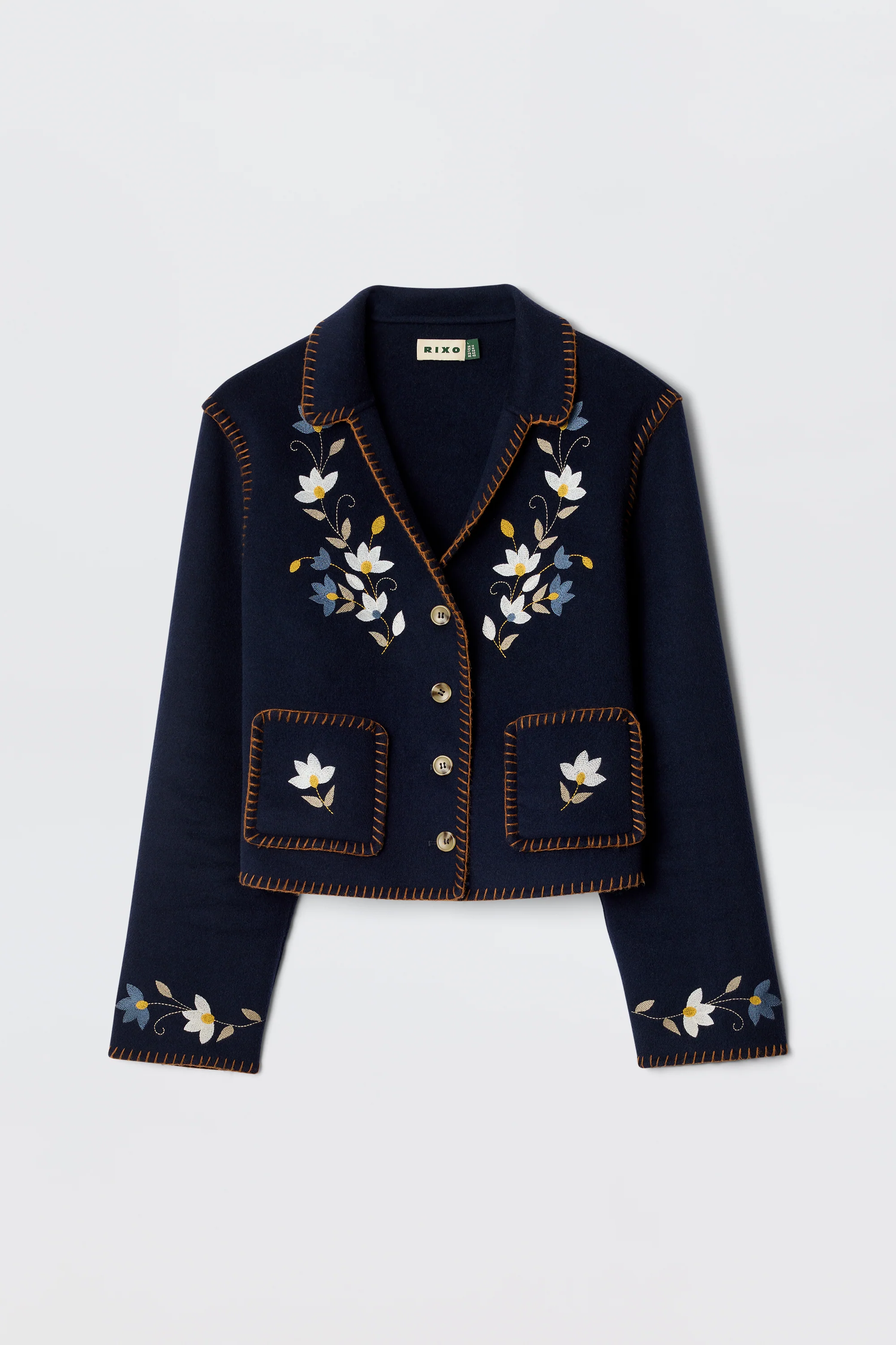Sunday - Petal Embroidery Navy - Image 4