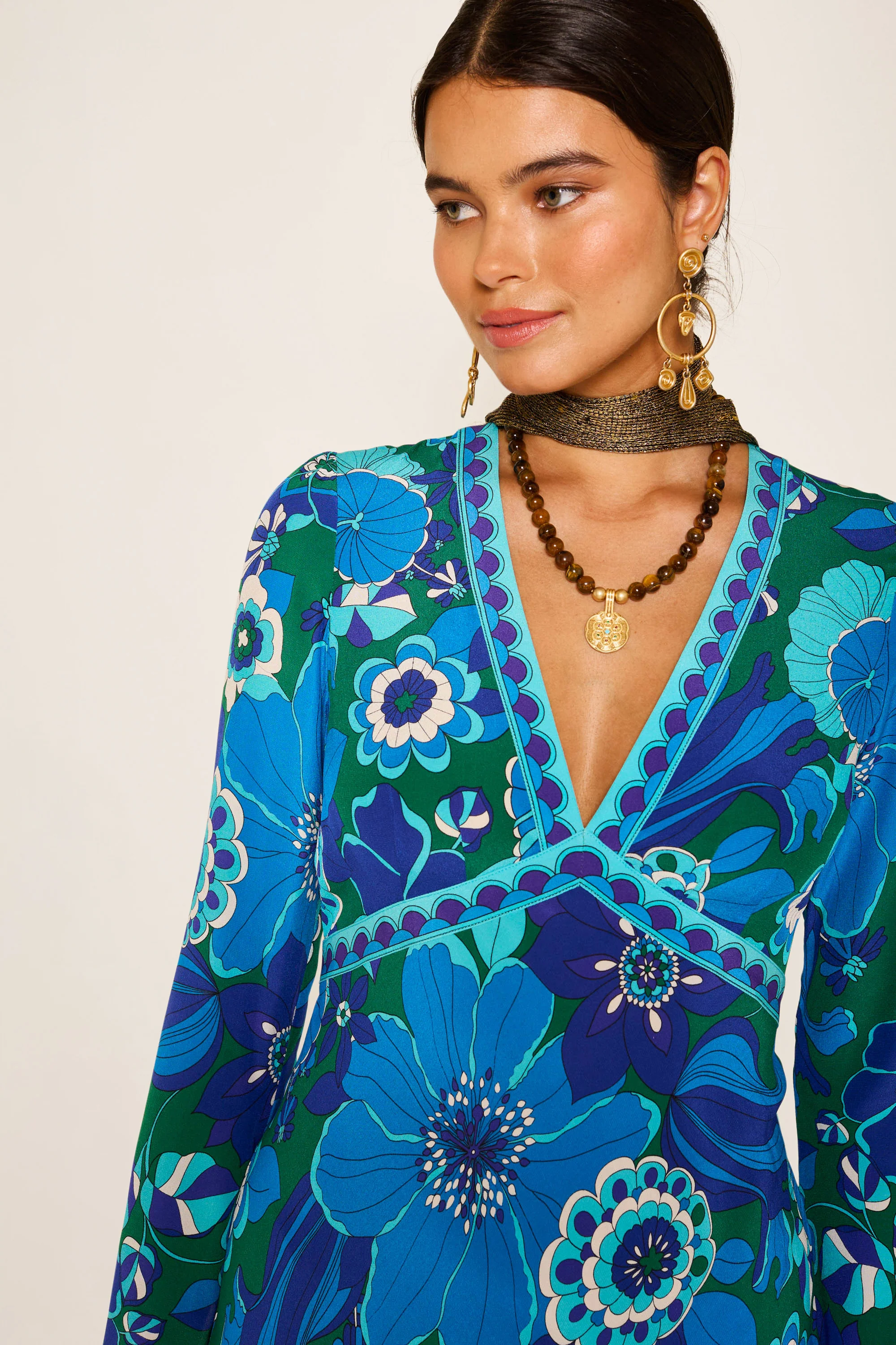 tania - miami floral emerald - Image 3