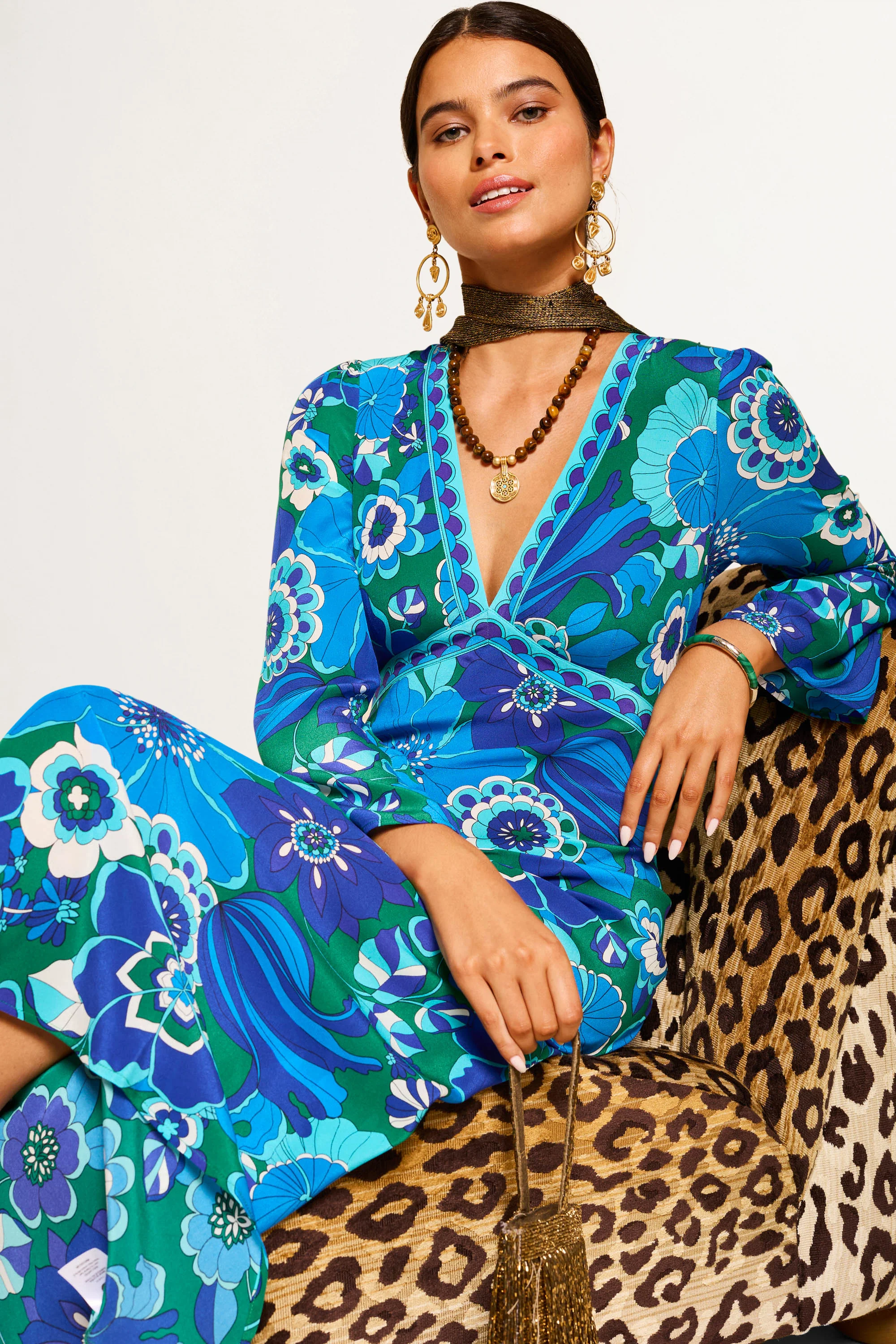 tania - miami floral emerald - Image 5