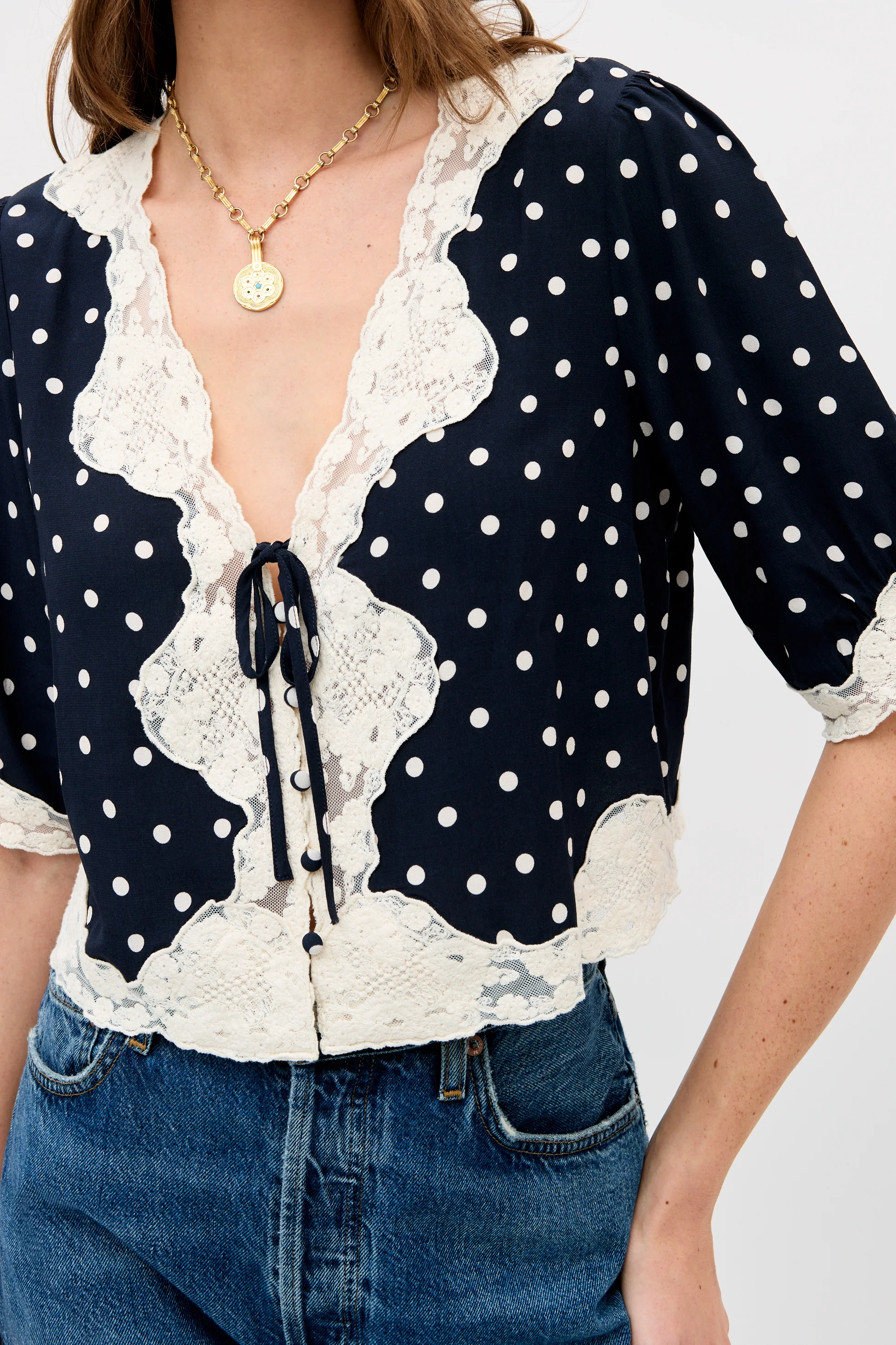 Ursula - Layla Dot Navy - Image 5