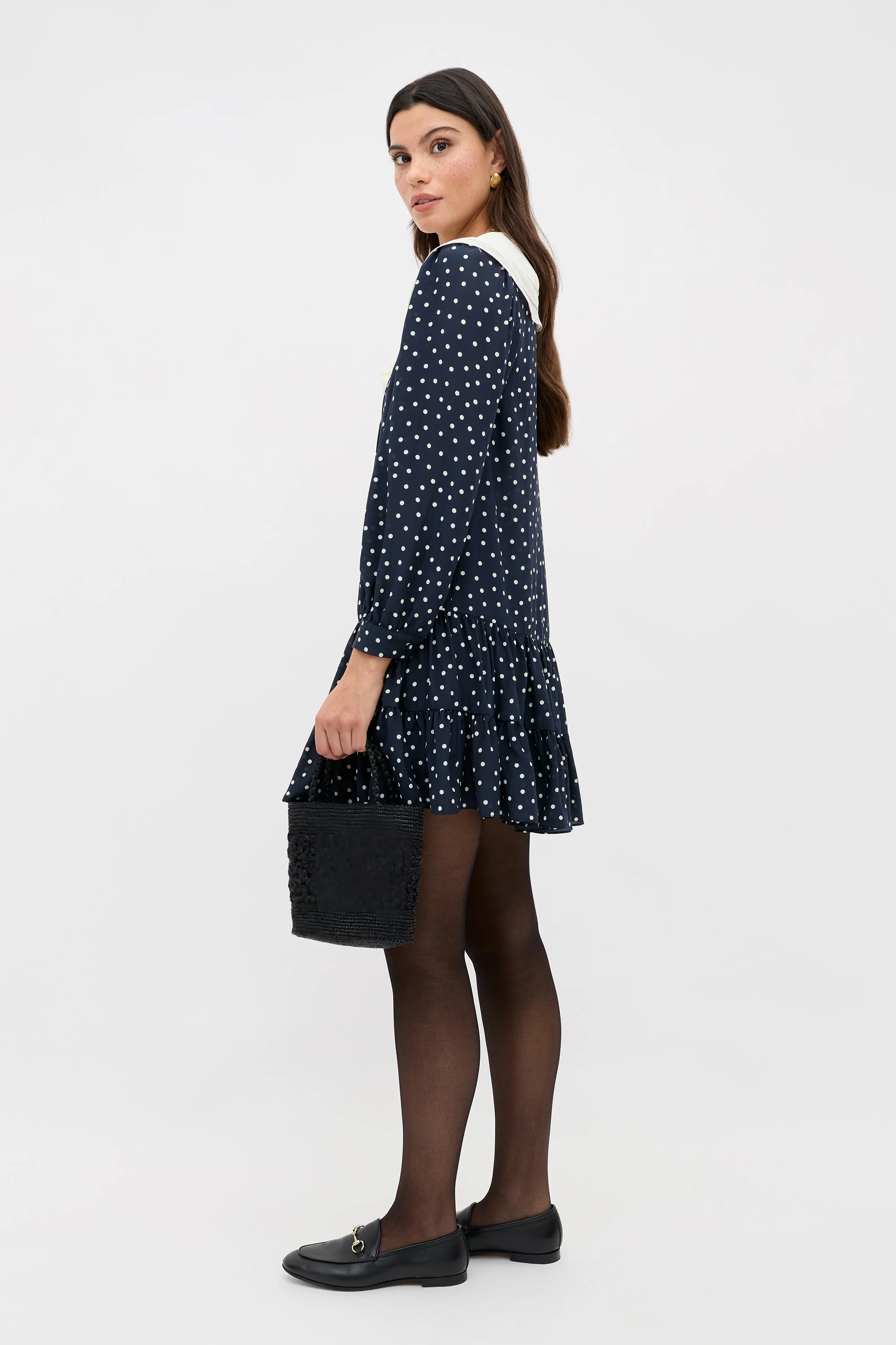 Valetta -  Layla Dot Navy - Image 4