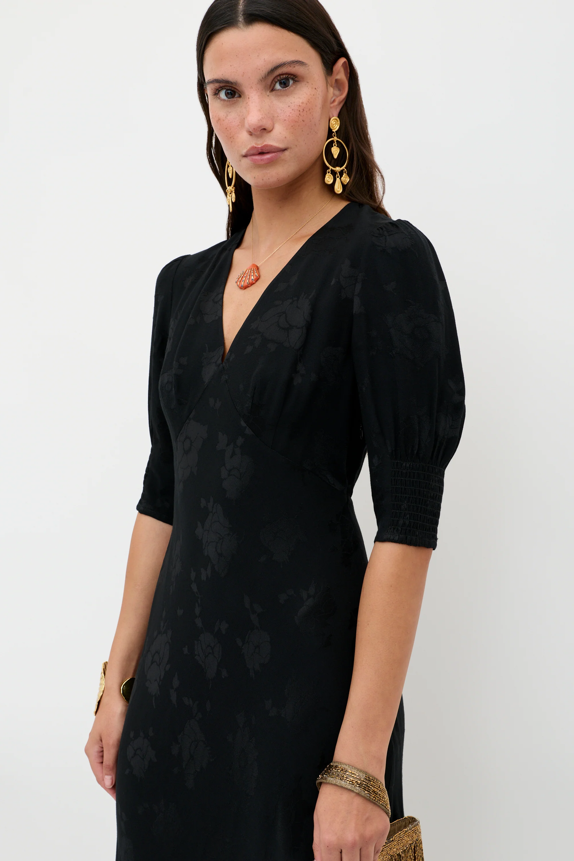 Zadie - Black Poppy Jacquard - Image 2