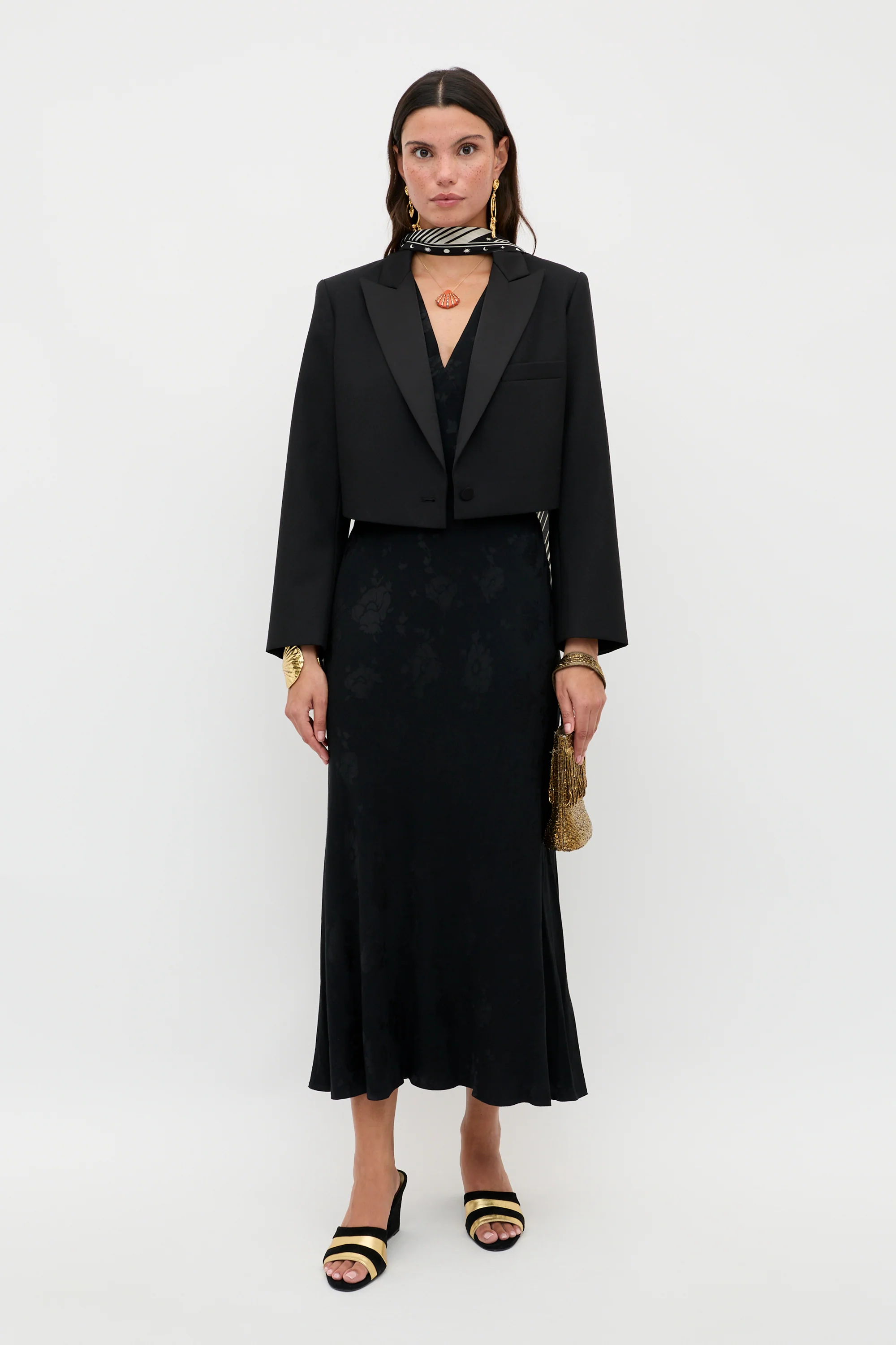 Zadie - Black Poppy Jacquard - Image 5